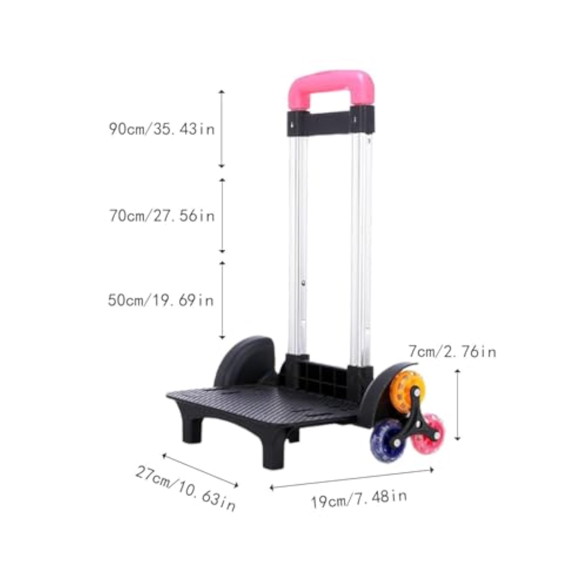 Backpack Trolley Compact Smoothly Luggage Cart for Bags
